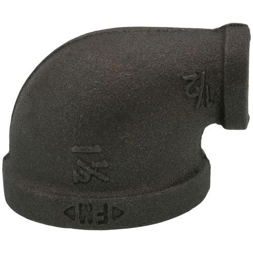 Main product image of 1-1/2" x 1/2" Black 90° Reducing Elbow