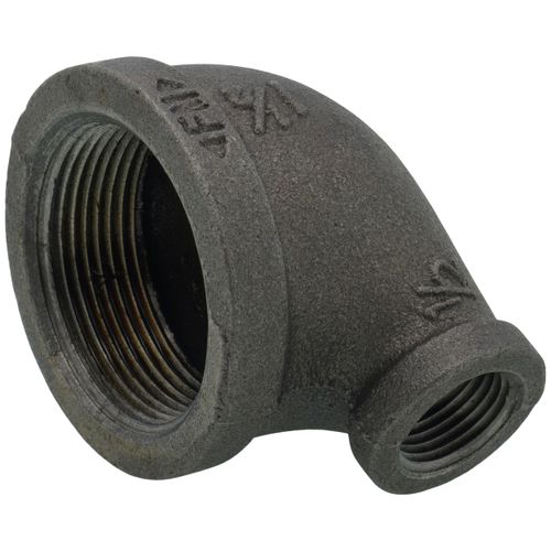 Main product image of 1-1/2" x 1/2" Black 90° Reducing Elbow