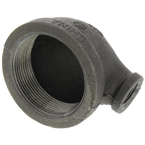 Main product image of 2" x 1/2" Black 90° Reducing Elbow