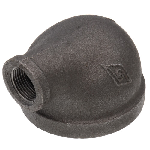 Main product image of 2-1/2" x 3/4" Black 90° Reducing Elbow