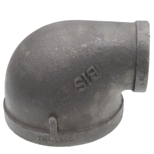 Main product image of 4" x 2" Black 90° Reducing Elbow