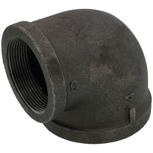 Main product image of 4" x 3" Black 90° Reducing Elbow