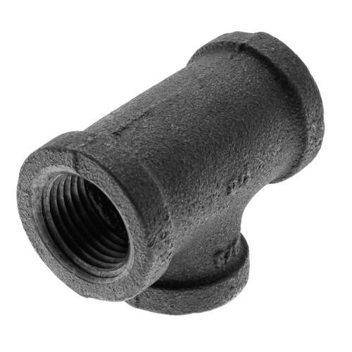 Main product image of 1/2" x 1/2" x 3/8" Black Reducing Tee