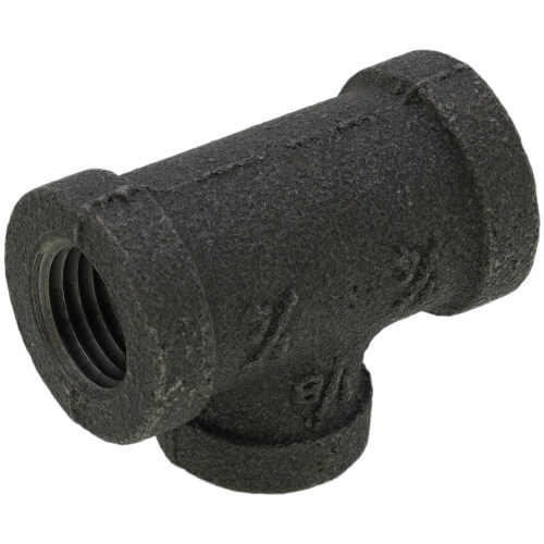 Main product image of 1/4" x 1/4" x 1/8" Black Reducing Tee
