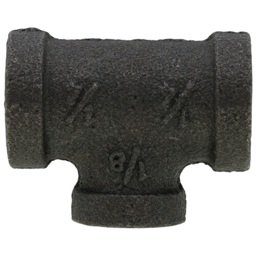 Main product image of 1/4" x 1/4" x 1/8" Black Reducing Tee
