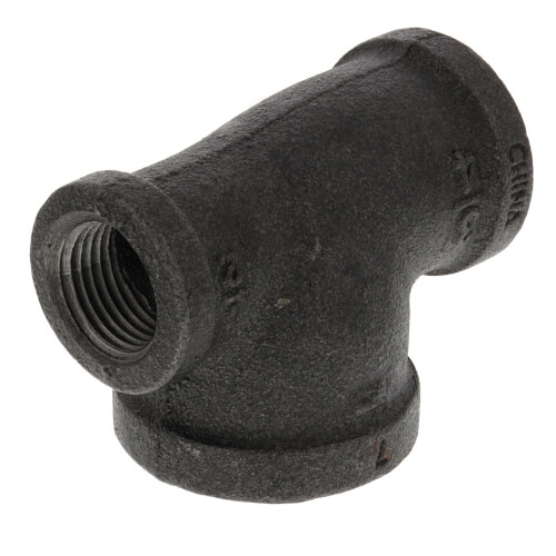 Main product image of 3/4" x 1/2" x 1" Black Reducing Tee