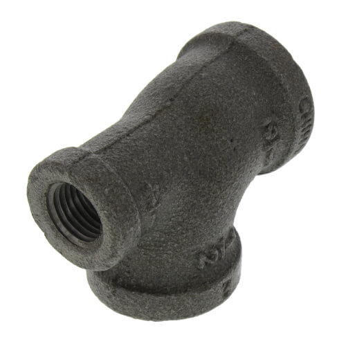 Main product image of 1/2" x 1/4" x 1/2" Black Reducing Tee