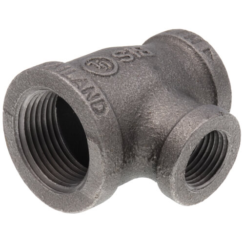 Main product image of 1" x 3/4" x 1/2" Black Reducing Tee