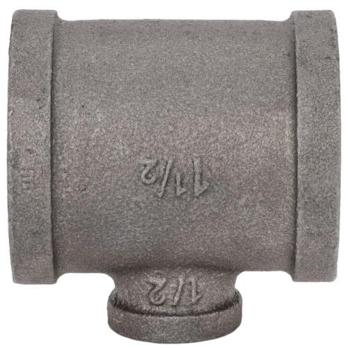 Main product image of 1-1/2" x 1-1/2" x 1/2" Black Reducing Tee