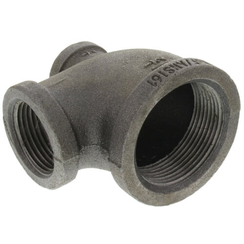 Main product image of 1-1/2" x 1/2" x 1" Black Reducing Tee