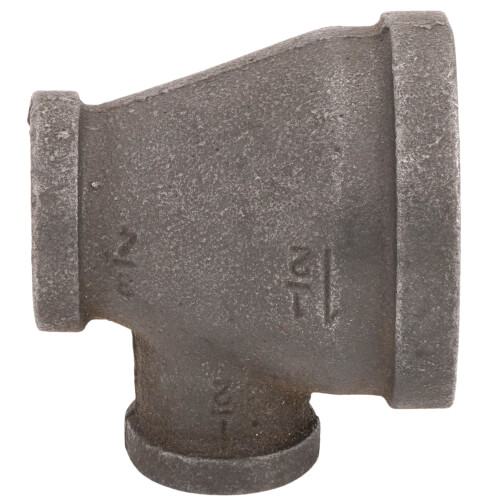 Main product image of 1-1/2" x 3/4" x 1/2" Black Reducing Tee