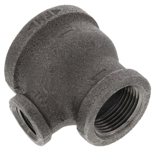 Main product image of 1-1/2" x 1" x 1/2" Black Reducing Tee