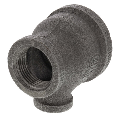 Main product image of 1-1/2" x 1" x 1/2" Black Reducing Tee