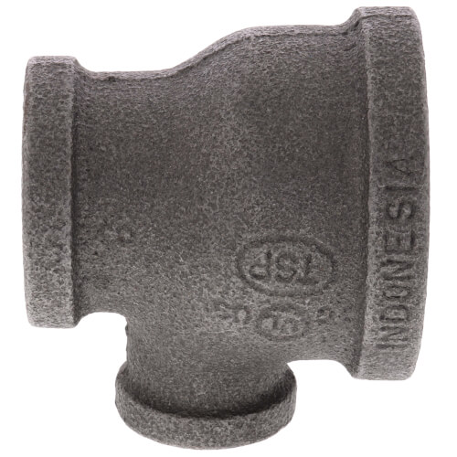 Main product image of 1-1/2" x 1" x 1/2" Black Reducing Tee