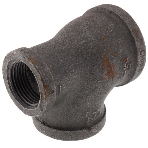 Main product image of 1-1/2" x 1" x 1-1/4" Black Reducing Tee