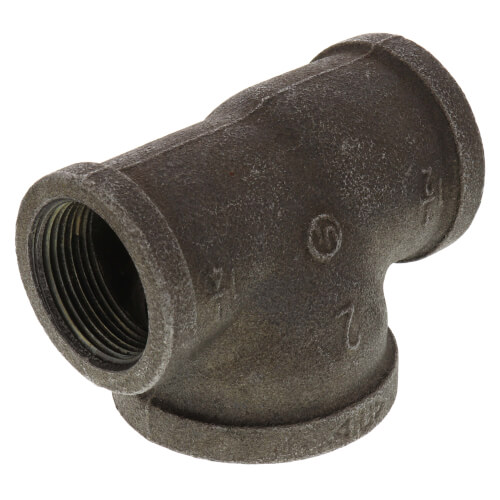 Main product image of 1-1/2" x 1-1/4" x 2" Black Reducing Tee
