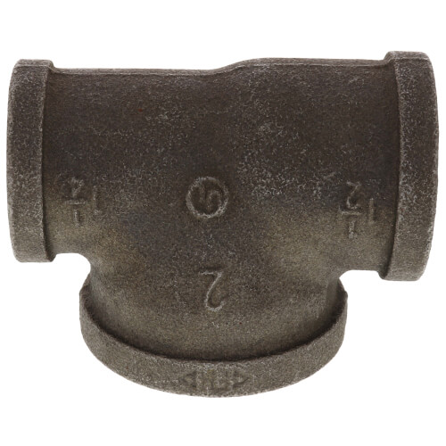 Main product image of 1-1/2" x 1-1/4" x 2" Black Reducing Tee