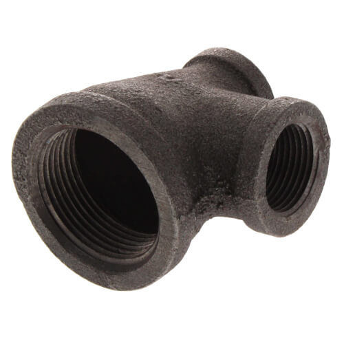 Main product image of 1-1/4" x 1/2" x 3/4" Black Reducing Tee