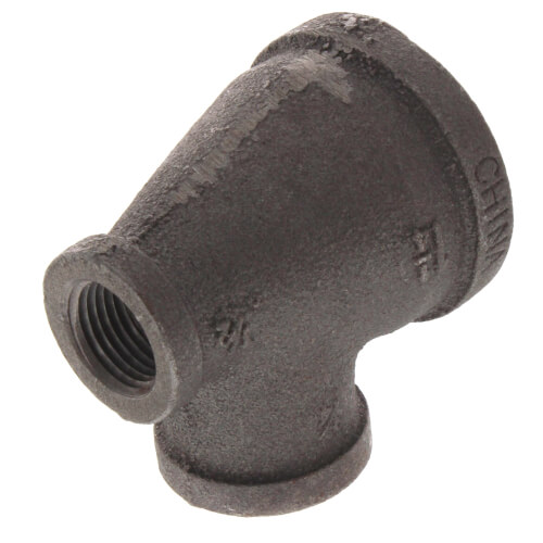 Main product image of 1-1/4" x 1/2" x 3/4" Black Reducing Tee