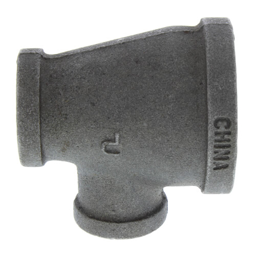 Main product image of 1-1/4" x 3/4" x 1/2" Black Reducing Tee