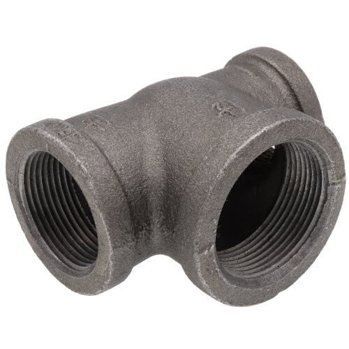 Main product image of 1-1/4" x 1" x 1-1/2" Black Reducing Tee