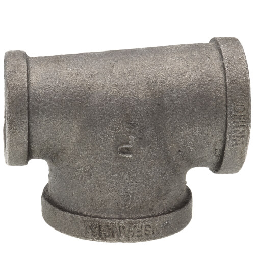 Main product image of 1-1/4" x 1" x 1-1/2" Black Reducing Tee