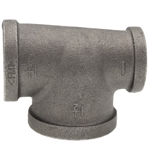 Main product image of 1-1/4" x 1" x 1-1/2" Black Reducing Tee