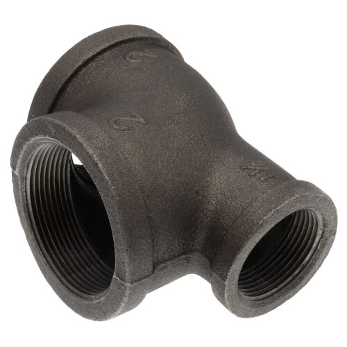 Main product image of 2" x 1-1/4" x 2" Black Reducing Tee