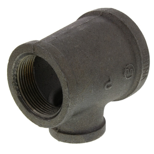 Main product image of 2" x 1-1/2" x 1" Black Reducing Tee