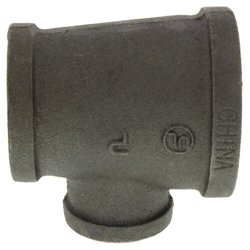 Main product image of 2" x 1-1/2" x 1" Black Reducing Tee