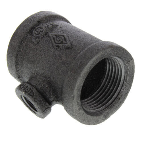 Main product image of 2-1/2" x 2-1/2" x 1/2" Black Reducing Tee