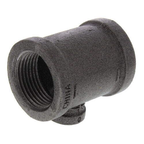 Main product image of 3" x 3" x 1-1/4" Black Reducing Tee