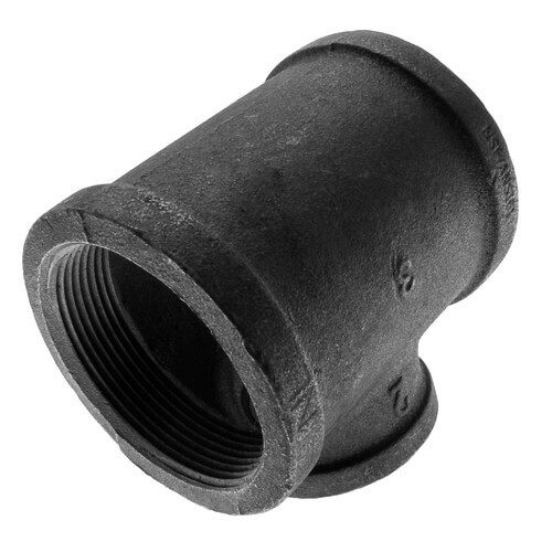 Main product image of 3" x 3" x 2" Black Reducing Tee