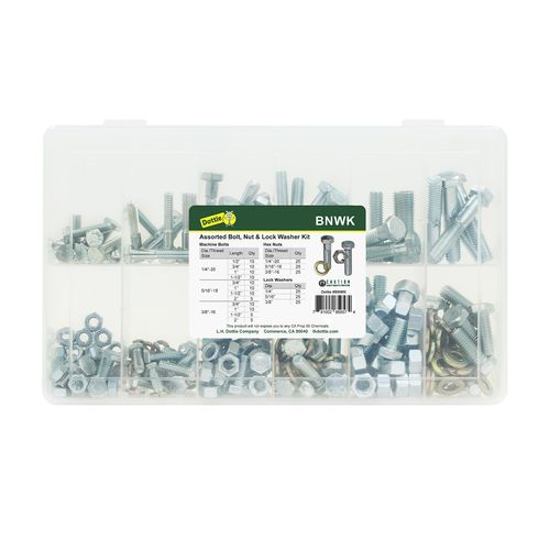 Main product image of Assorted Bolt, Nut & Lock Washer Kit (255 Pieces)