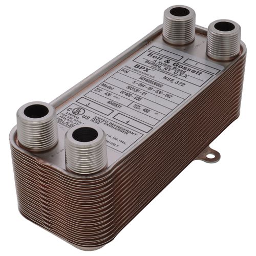 Main product image of 175,000 BTU/Hr Hydronic BPX Brazed Plate Heat Exchanger With Mounting Tabs