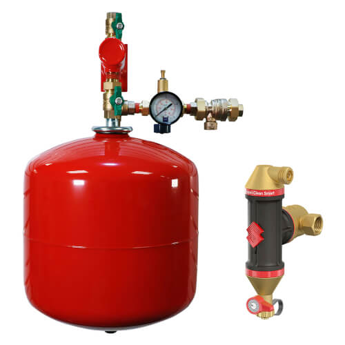 Main product image of Boiler Pak Trim Kit w/ Flow Through & 1.25" Air/Dirt Separator and 4.7 Gallon Expansion Tank
