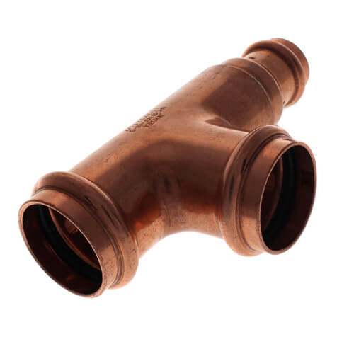 1-1/2" x 1" x 1-1/2" Press Copper Tee