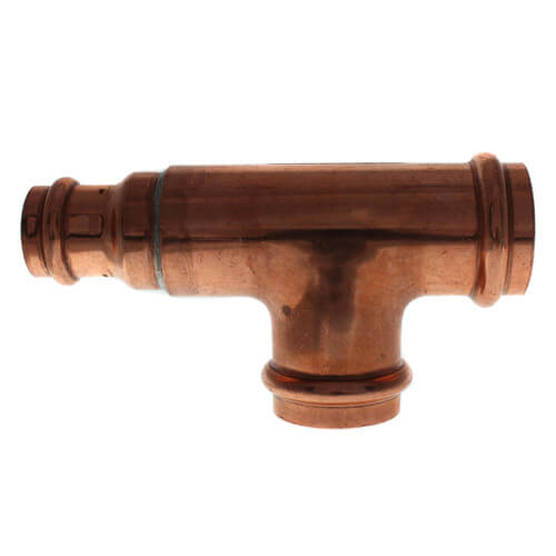 1-1/2" x 1" x 1-1/2" Press Copper Tee