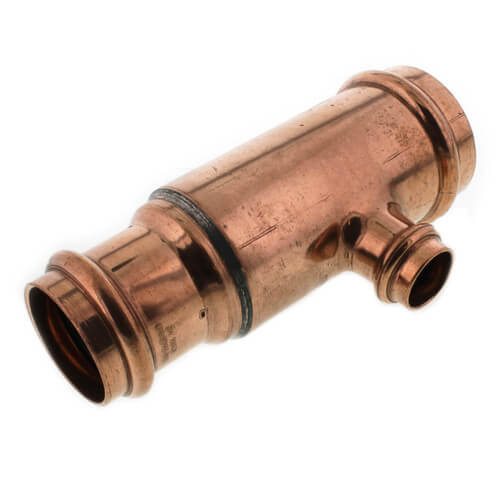 2" x 1-1/2" x 3/4" Press Copper Tee