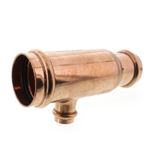 2" x 1-1/2" x 3/4" Press Copper Tee