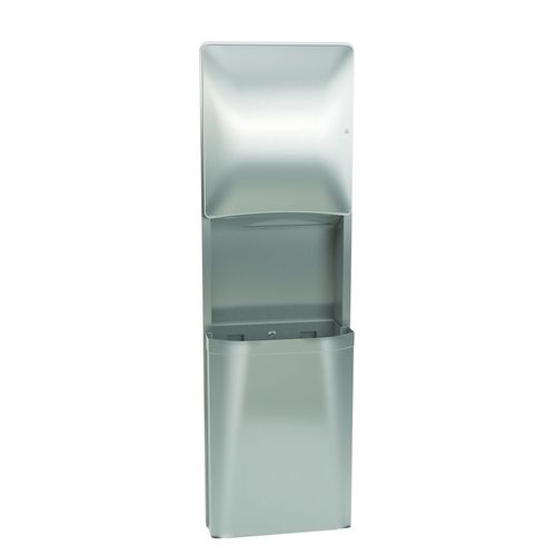 Main product image of Diplomat Recessed Folded Towel Dispenser/Waste Receptacle (Satin), 12 Gal