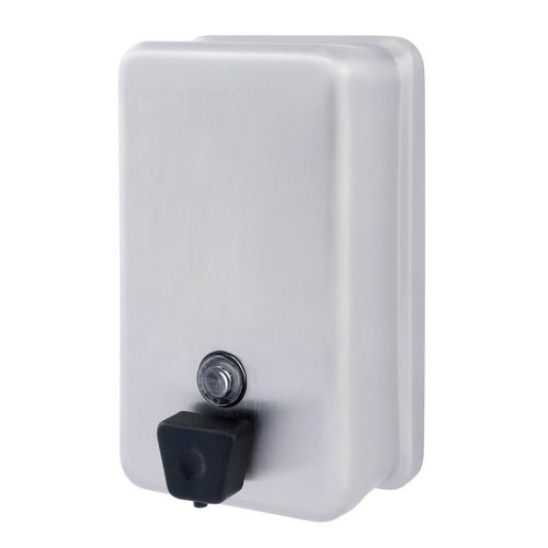 Main product image of Surface Mounted Liquid Soap Dispenser w/ ABS Plastic Valve, 40-fl. Oz. Capacity (Satin)