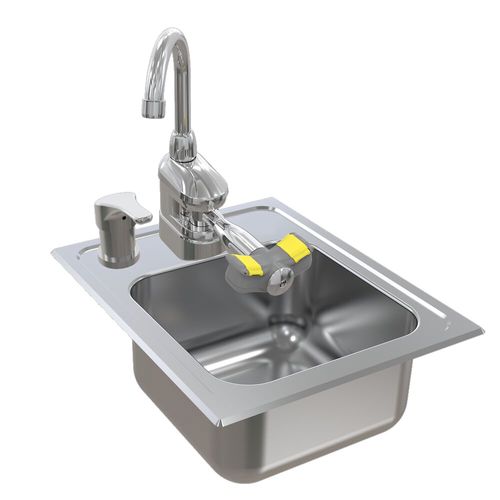 Main product image of S19-500M Deck Mount Swing-Activated Faucet/Eyewash, w/ Mixed Faucet, 5.1 gpm