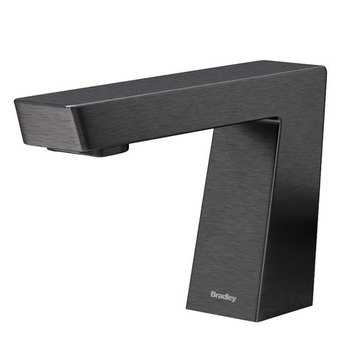 Main product image of Verge Zen Series Faucet, Battery-Powered, w/ Navigator Thermostatic Mixing Valve, 0.5 gpm (Brushed Black Stainless), S53-3700-RT5-BB