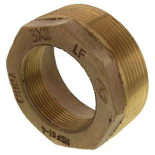 3" x 2" MIP x FIP Brass Bushing (Lead Free)