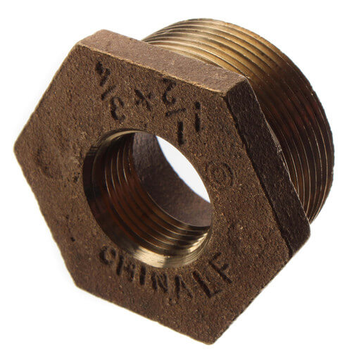 1-1/2" x 3/4" MIP x FIP Brass Bushing (Lead Free)