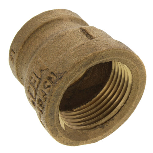 1" x 3/4" FIP Brass Coupling (Lead Free)