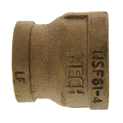 1" x 3/4" FIP Brass Coupling (Lead Free)