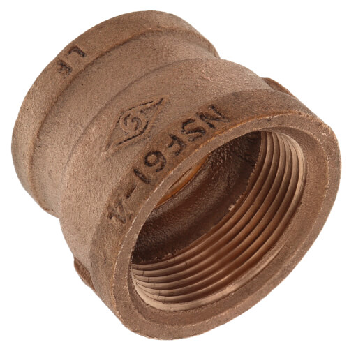Main product image of 1-1/2" x 1-1/4" FIP Brass Coupling (Lead Free)