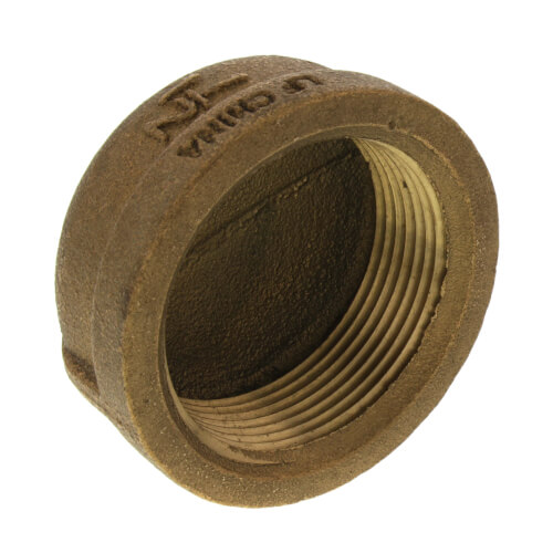 Main product image of 1-1/2" Threaded Brass Cap (Lead Free)